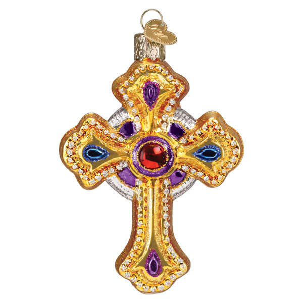 Religious Ornate Cross - No Box by Old World Christmas (Newer)-1