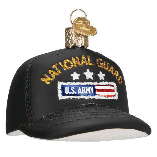 Military National Guard Cap - No Box by Old World Christmas (Newer)-1
