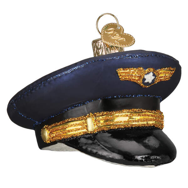 Professions Pilot's Cap - No Box by Old World Christmas (Newer)-1