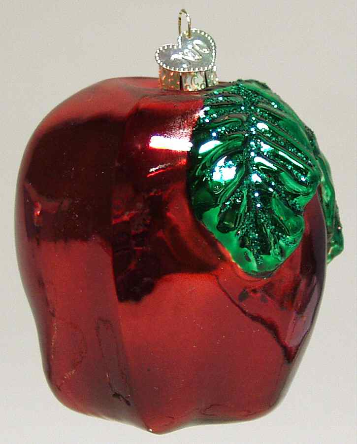 Fruits & Vegetables Large Apple - No Box by Old World Christmas (Newer)-1