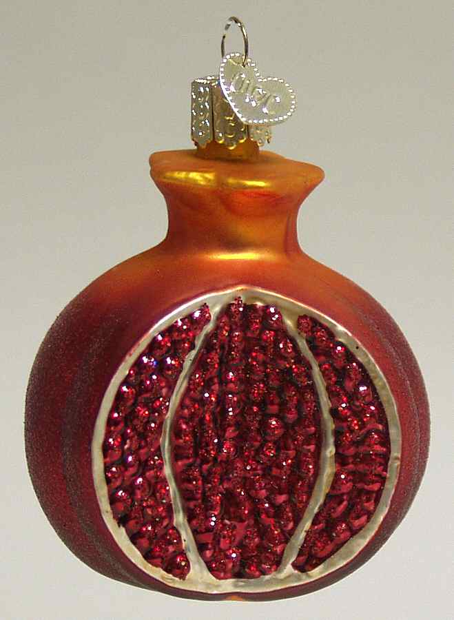 Fruits & Vegetables Pomegranate - No Box by Old World Christmas (Newer)-1