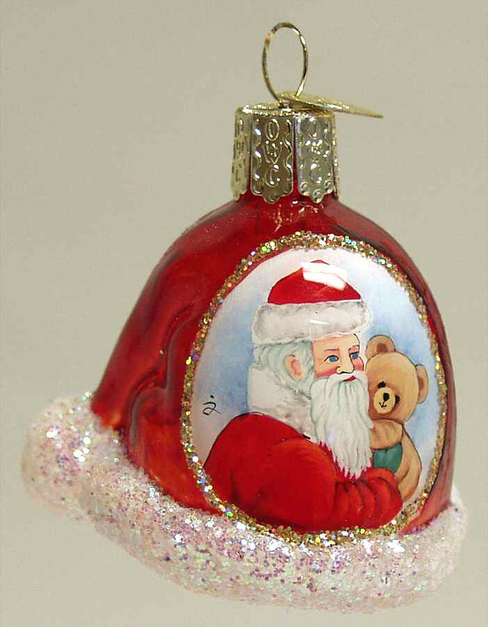 Inside Art Santa's Bear - With Box Bx1477 by Old World Christmas (Newer)-1