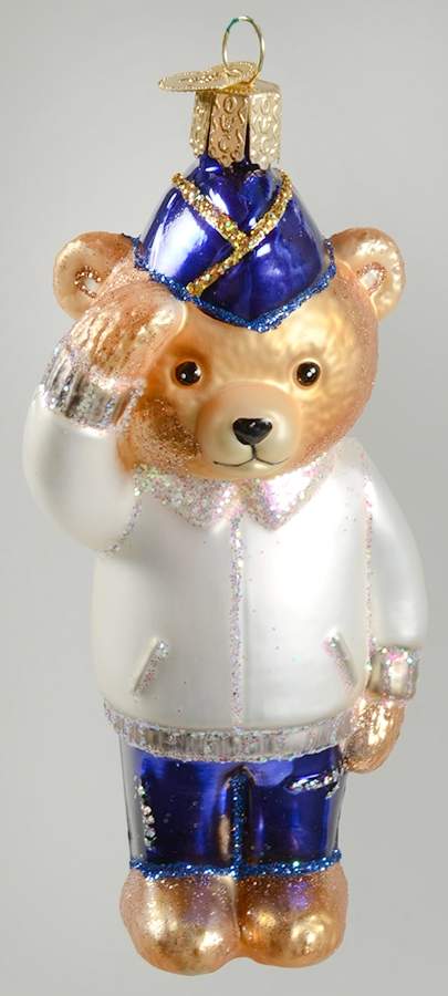 Military Veteran Bear - No Box by Old World Christmas (Newer)-1