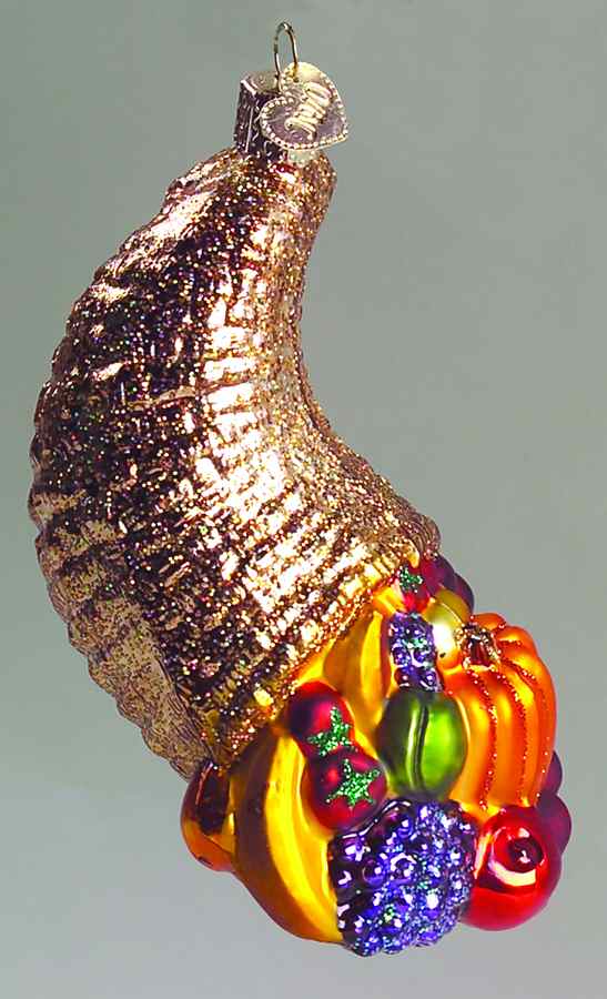 Fruits & Vegetables Cornucopia - No Box by Old World Christmas (Newer)-1
