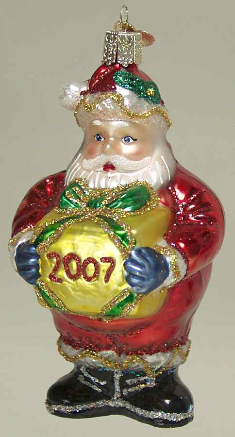 Dated Ornaments 2007 Santa - No Box by Old World Christmas (Newer)-1