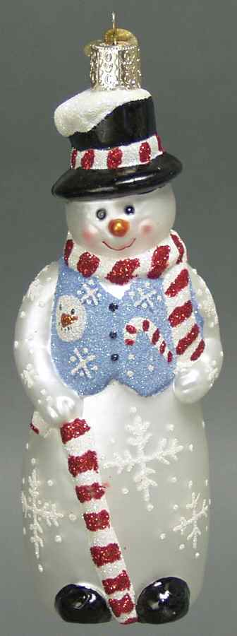 Snowmen Glistening Holiday Snowman - No Box by Old World Christmas (Newer)-1
