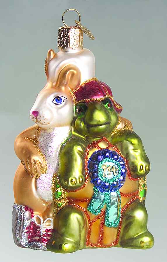 Fairy Tales, Legends & Literature Tortoise & Hare - No Box by Old World Christmas (Newer)-1