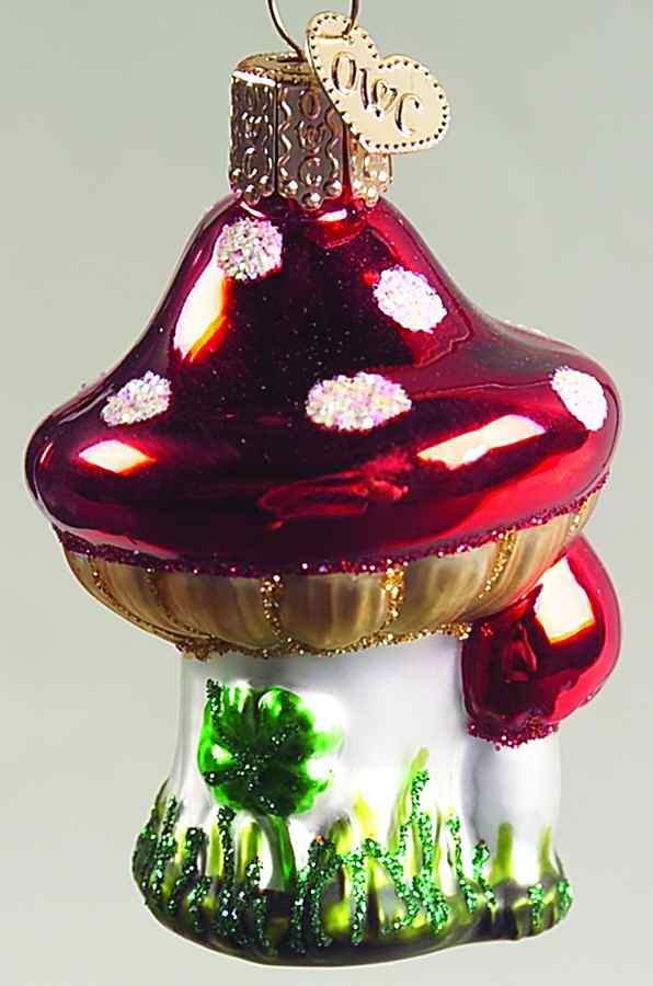 Fruits & Vegetables Lucky Mushrooms - No Box by Old World Christmas (Newer)-1