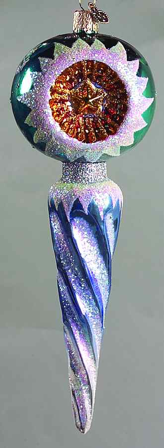 Traditional Shapes Icicle Reflector-Blue - No Box by Old World Christmas (Newer)-1