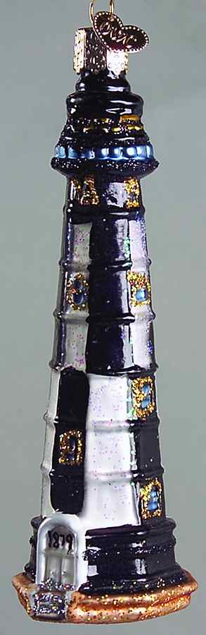 Lighthouses New Cape Henry Lighthouse - No Box by Old World Christmas (Newer)-1