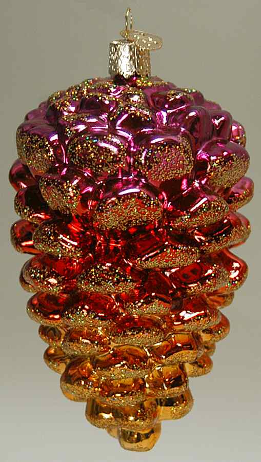 Trees & Cones & Wreaths Multi-Color Cone-Red - No Box by Old World Christmas (Newer)-1
