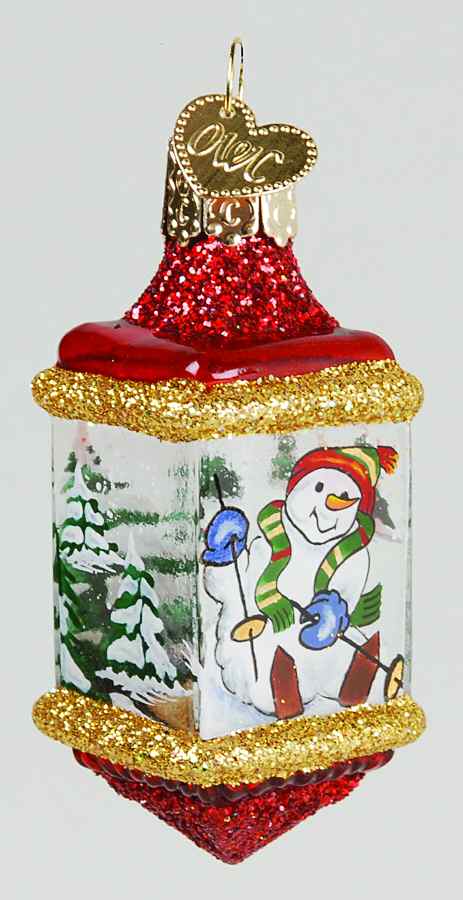Inside Art Sitzmark Snowman - With Box Bx1011 by Old World Christmas (Newer)-1