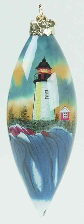 Inside Art-Lighthouses Pemaguid Lighthouse - Boxed by Old World Christmas (Newer)-1