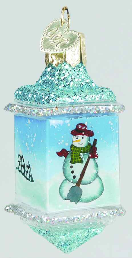 Inside Art Snowman With Shovel - With Box Bx1004 by Old World Christmas (Newer)-1