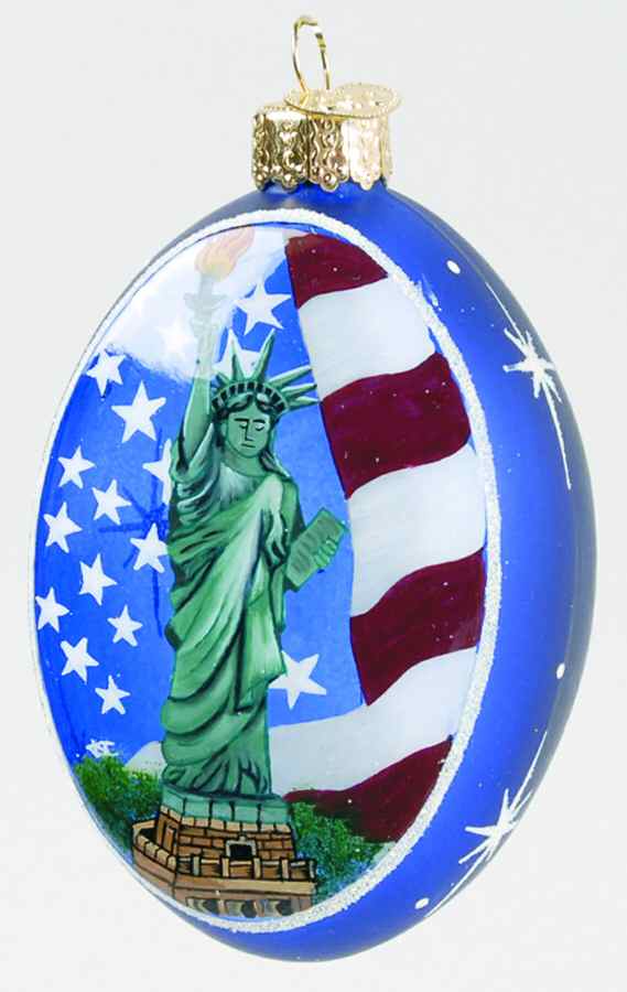 Inside Art Statue Of Liberty - With Box Bx921 by Old World Christmas (Newer)-1