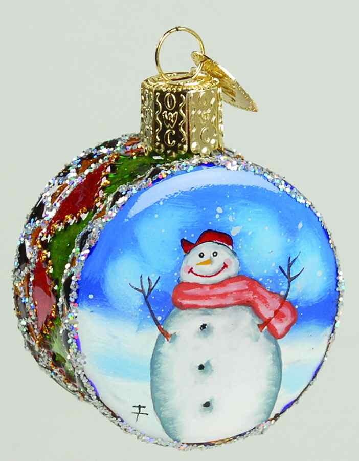Inside Art Happy Snowman - With Box Bx1203 by Old World Christmas (Newer)-1