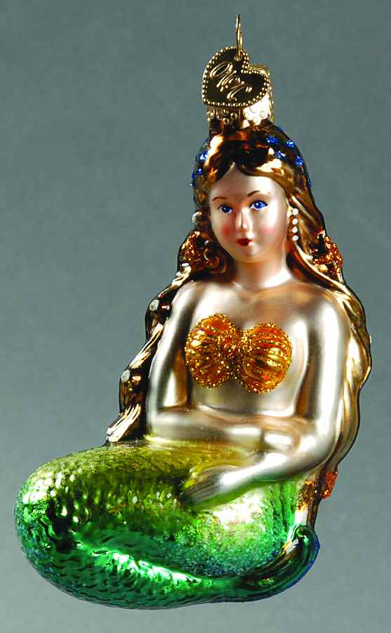 Fairy Tales, Legends & Literature Mermaid-Brunette - No Box by Old World Christmas (Newer)-1