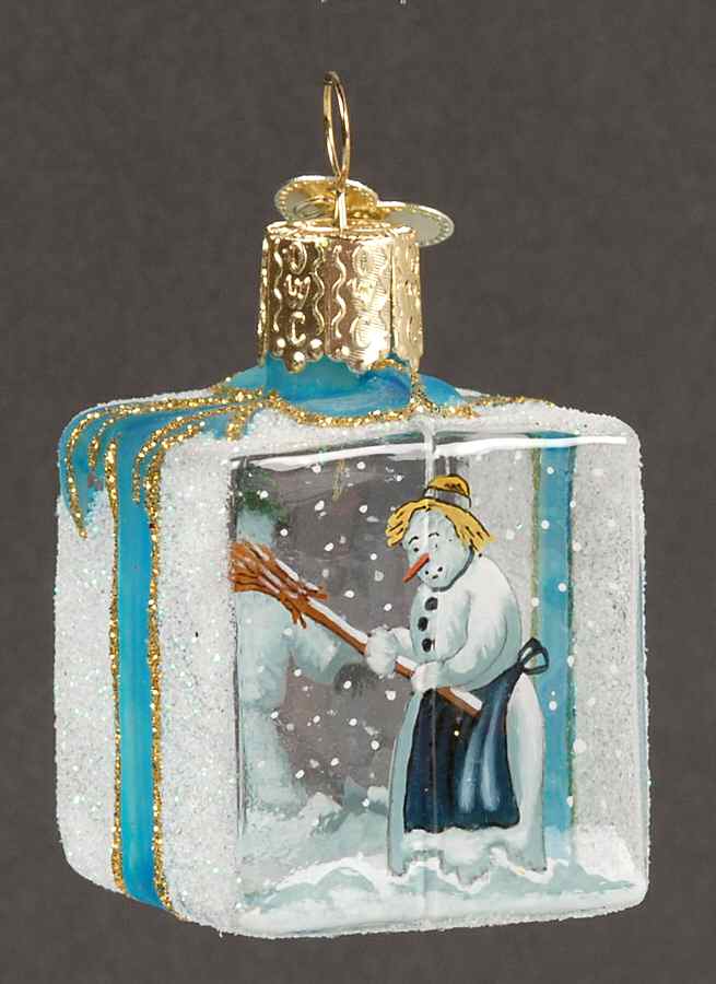Inside Art Snow People - With Box Bx1403 by Old World Christmas (Newer)-1