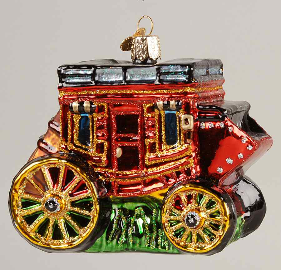 Transportation Stagecoach - No Box by Old World Christmas (Newer)-1