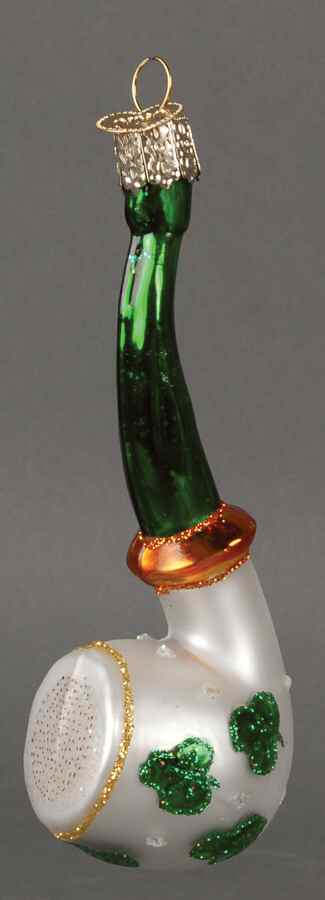 St Patrick's Day St Patrick's Pipe - No Box by Old World Christmas (Newer)-1