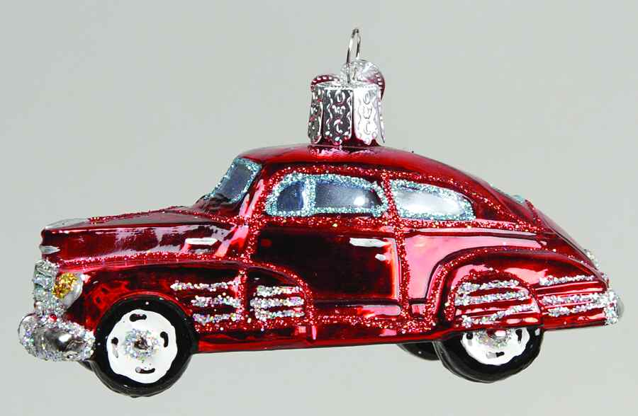 Transportation '48 Sedan-Red - No Box by Old World Christmas (Newer)-1