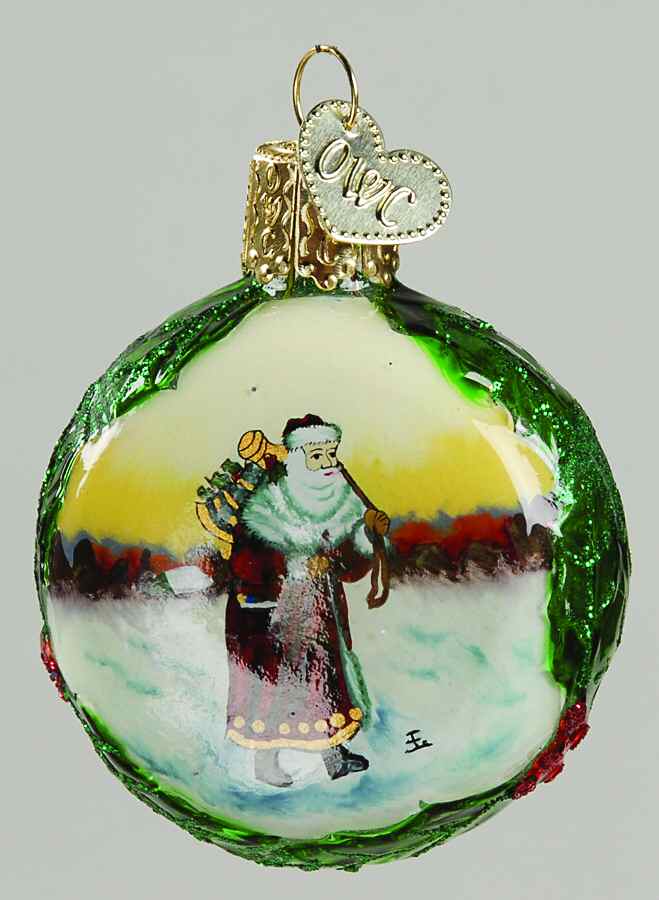 Inside Art Father Christmas - With Box Bx1250 by Old World Christmas (Newer)-1