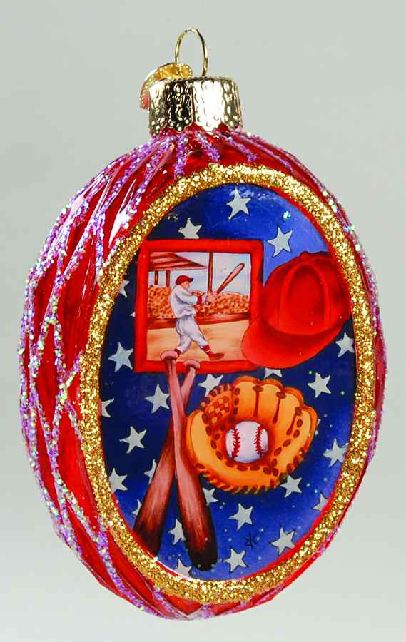 Inside Art Play Ball - With Box by Old World Christmas (Newer)-1