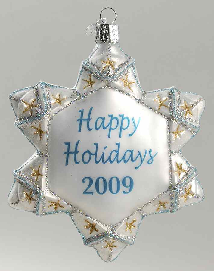 Dated Ornaments 2009 Holiday Snowflake - No Box by Old World Christmas (Newer)-1