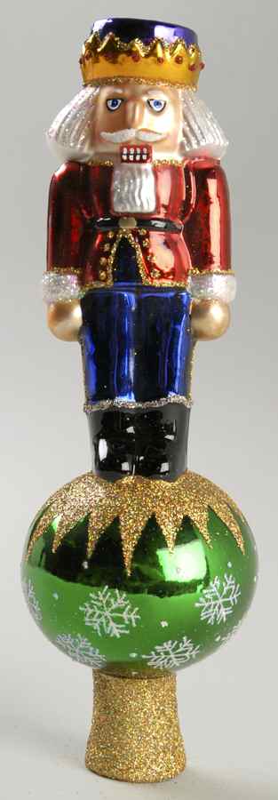 Tree Toppers Nutcracker Tree Topper - Boxed by Old World Christmas (Newer)-1