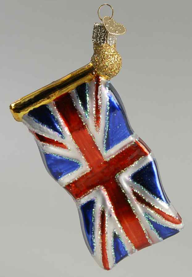 Flags of the World Union Jack British Flag - No Box by Old World Christmas (Newer)-1