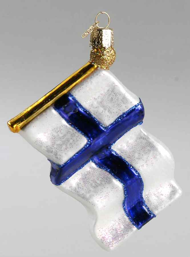 Flags of the World Flag Of Finland - No Box by Old World Christmas (Newer)-1