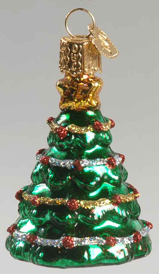 Trees & Cones & Wreaths Mini Christmas Tree - No Box by Old World Christmas (Newer)-1