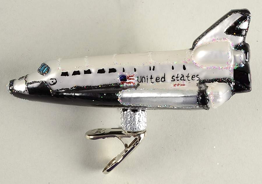 Space Exploration Space Shuttle Clip-On - No Box by Old World Christmas (Newer)-1