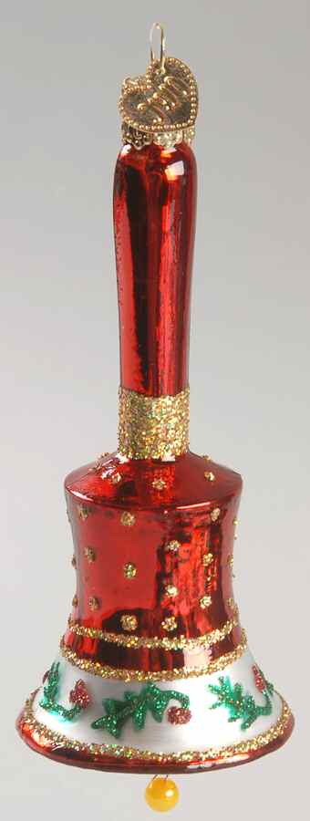 Music Holly Handbell-Red - No Box by Old World Christmas (Newer)-1