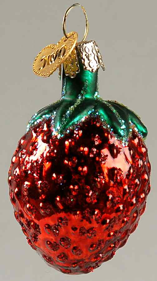 Fruits & Vegetables Sweet Strawberry - Glossy - No Box 53a by Old World Christmas (Newer)-1