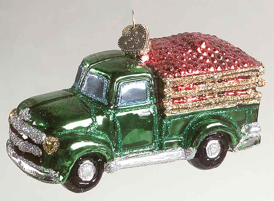 Transportation Farm Truck-Green - No Box by Old World Christmas (Newer)-1