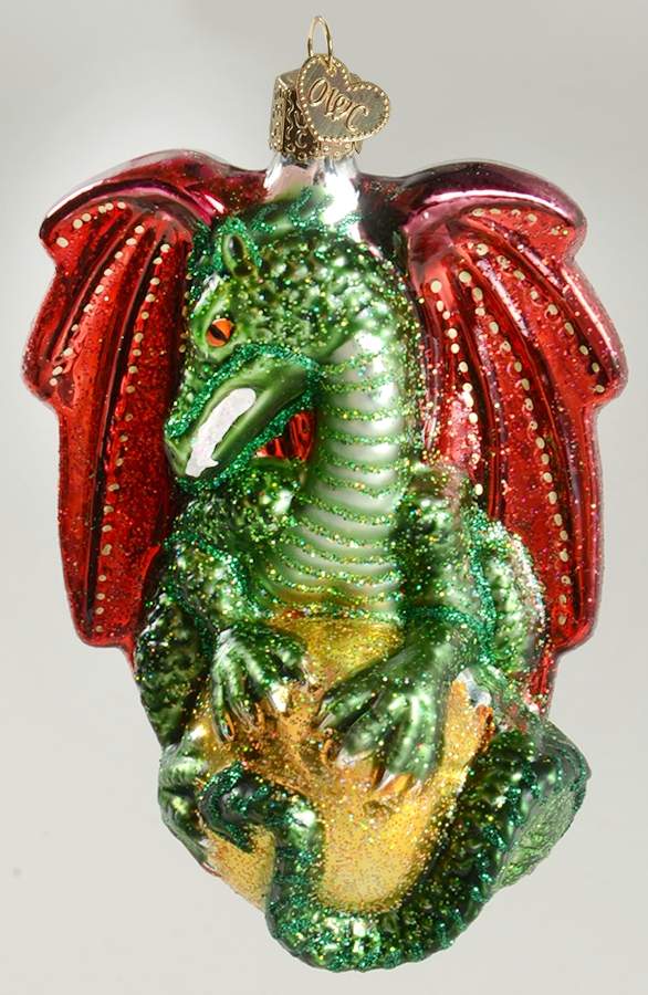 Fairy Tales, Legends & Literature Medieval Dragon - No Box by Old World Christmas (Newer)-1