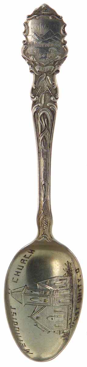 Manchester Souvenir Spoon West Unity-Ohio-Methodist Church - No Box by Manchester-1