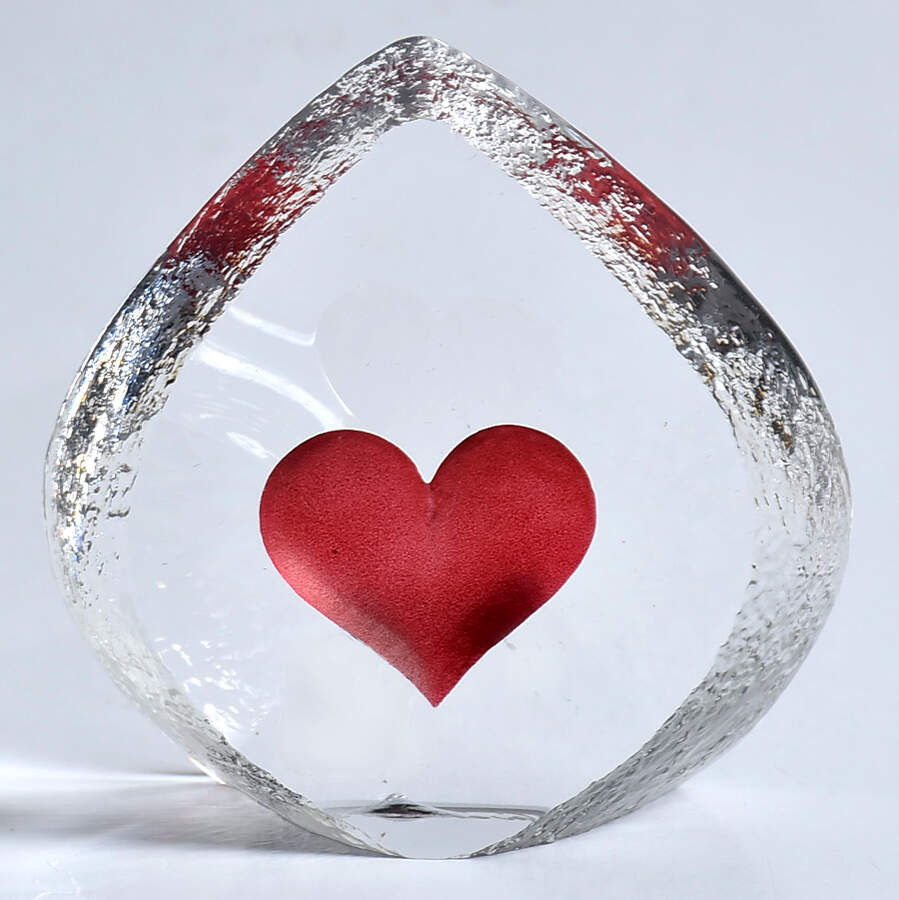 Mats Jonasson Crystal Paperweights Heart - Boxed by Mats Jonasson-1