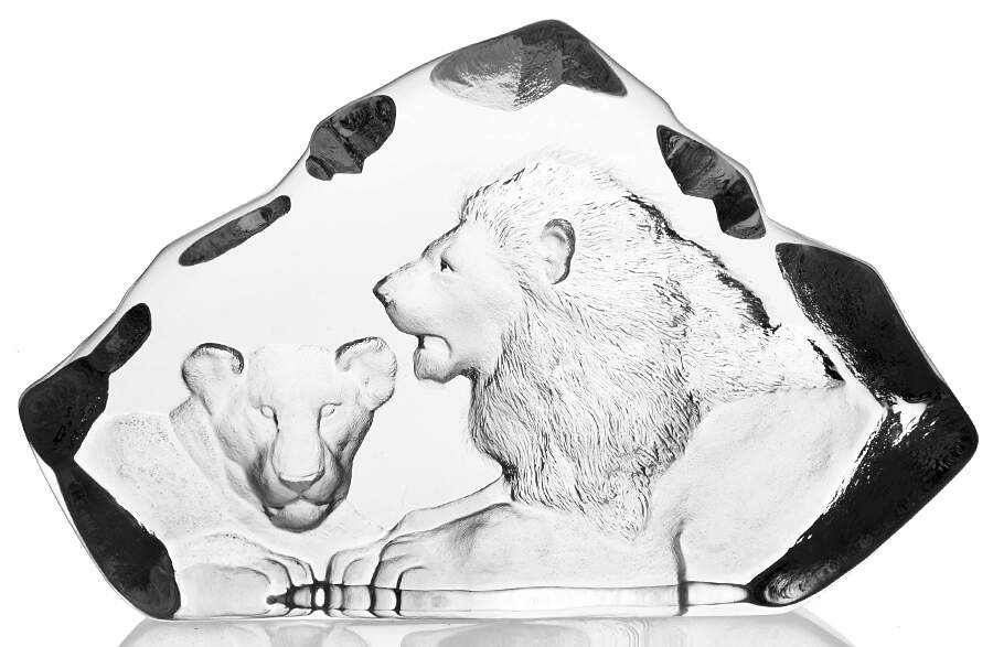 Tropical Animals Lion And Cub - No Box by Mats Jonasson-1