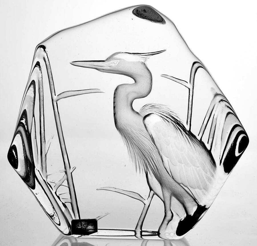 Birds Heron - No Box by Mats Jonasson-1
