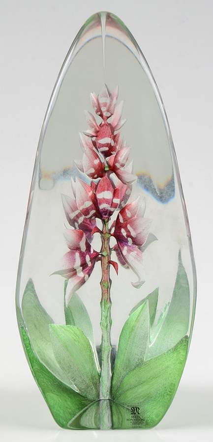 Floral Fantasy Red Orchid Large - No Box by Mats Jonasson-1