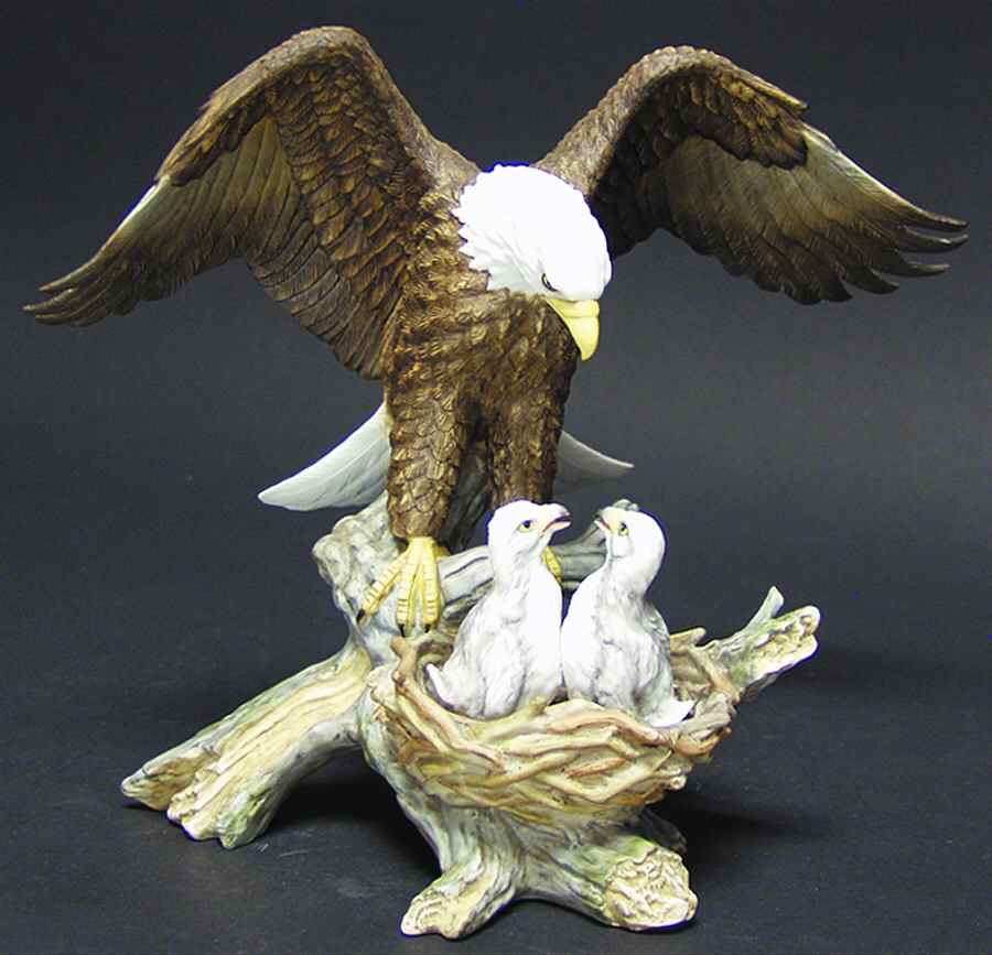 American Eagle Gallery Bald Eagle With Babies - No Box by Maruri-1