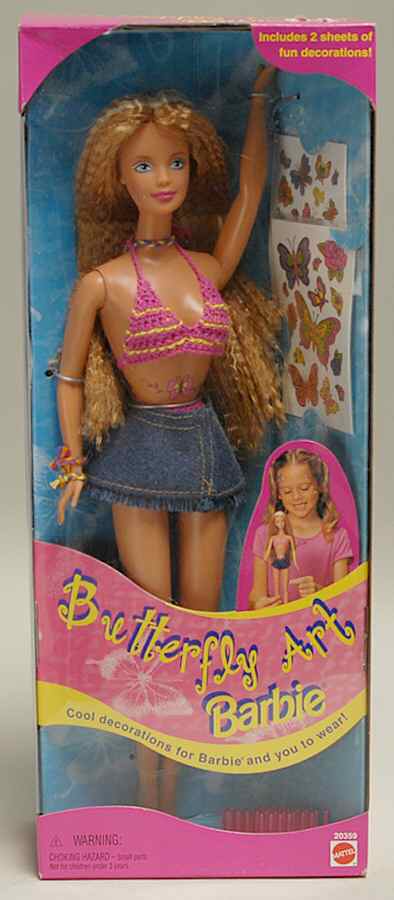 KB Toys Barbie Butterfly Art Barbie - No Box by Mattel-1