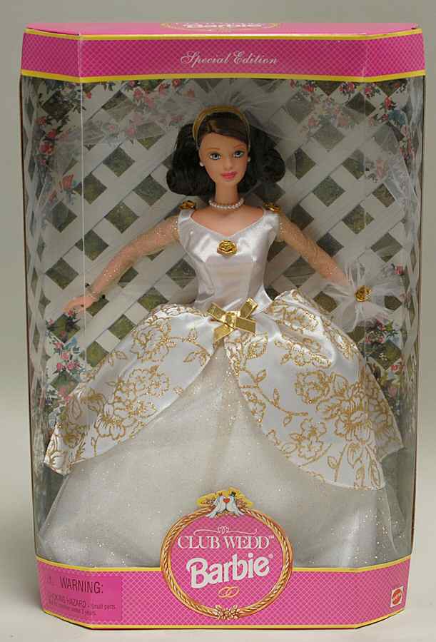 Target Store Barbies Club Wedd Barbie-Brunette - Boxed by Mattel-1