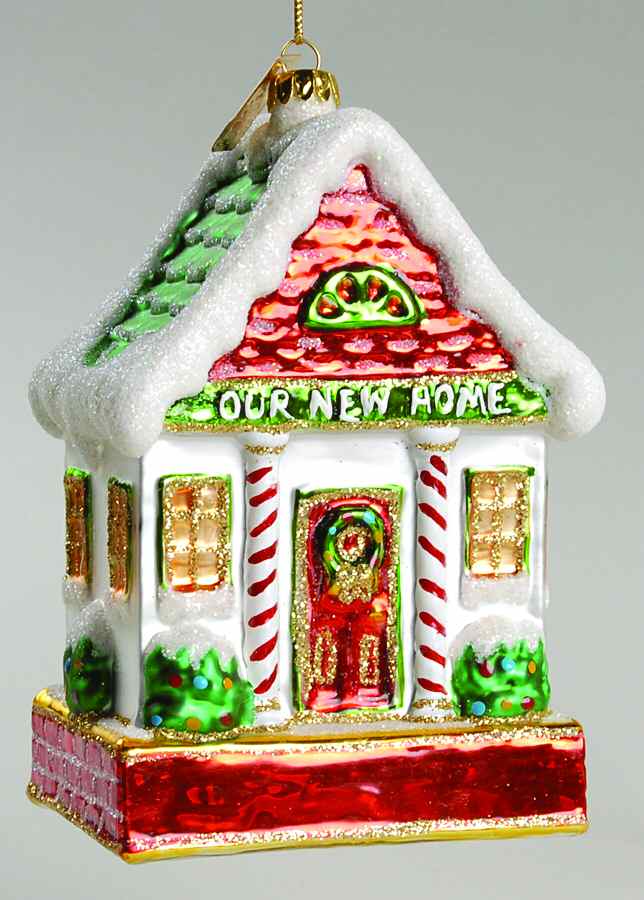 Margaret Cobane Christmas Ornament Our New Home-Pink & Purple - Boxed by Margaret Cobane-1
