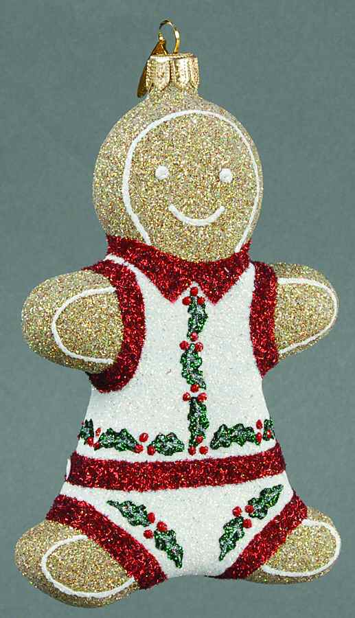 Mattarusky Ornaments Gingerbread Boy-Holly - Boxed by Mattarusky-1