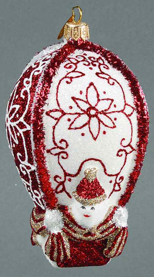 Mattarusky Ornaments Up Up & Away-Red/White - No Box by Mattarusky-1