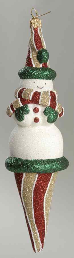 Mattarusky Ornaments Charlie On Cone-Tan & Red - Boxed by Mattarusky-1