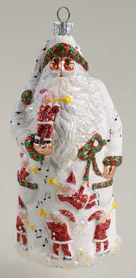 Mattarusky Ornaments Santa With Musical Elves - Boxed by Mattarusky-1
